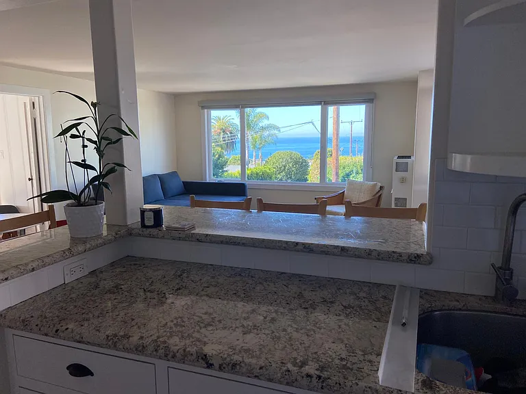 Ocean view from the kitchen
