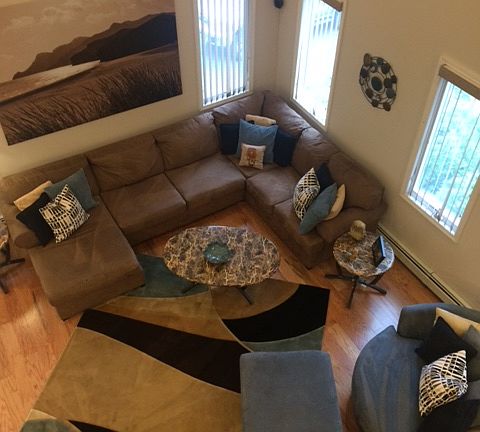 Living Rm with new hardwood