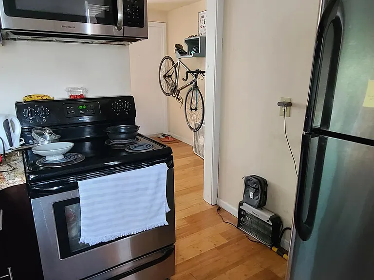 Kitchen with granite counters and stainless steel appliances