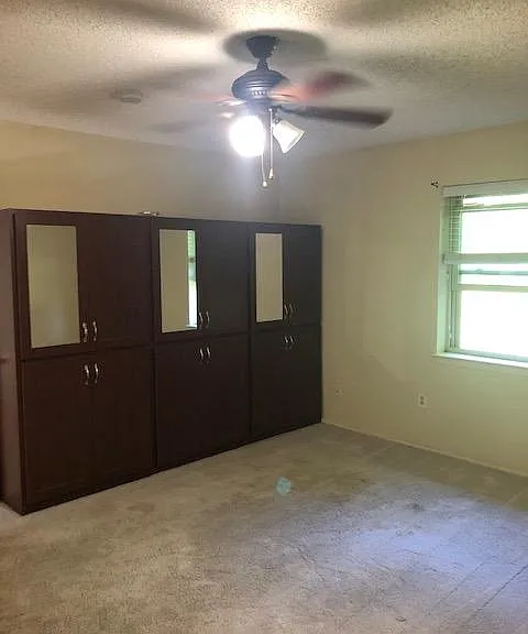 Master bed room with Custom Cabinets