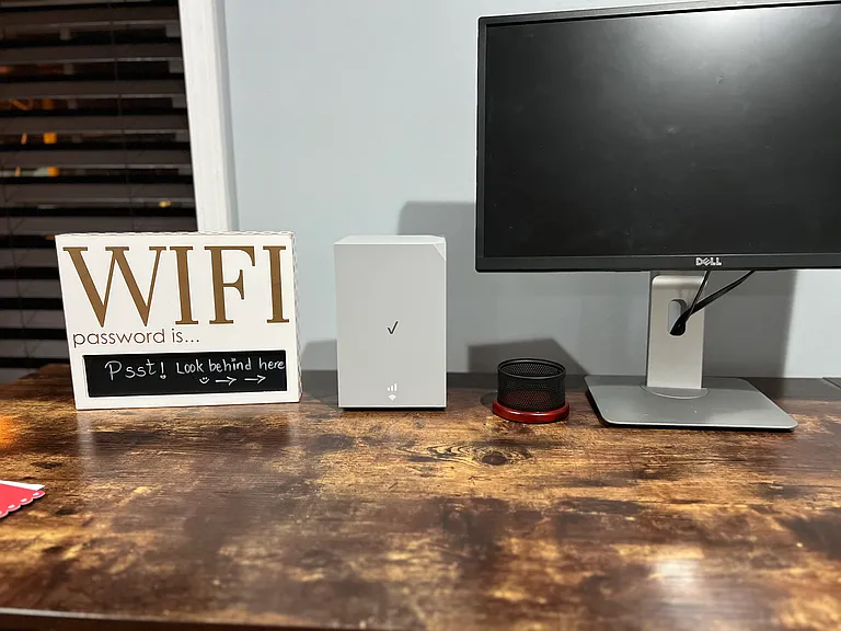 Shared Wi-Fi and designated shared workspace.