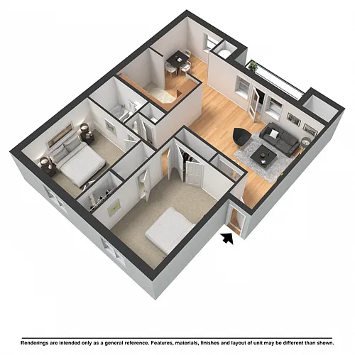 Floor plan 2 Bedroom