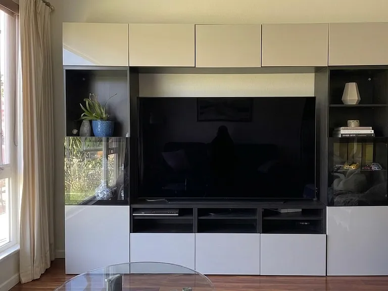 Built-in entertainment stand