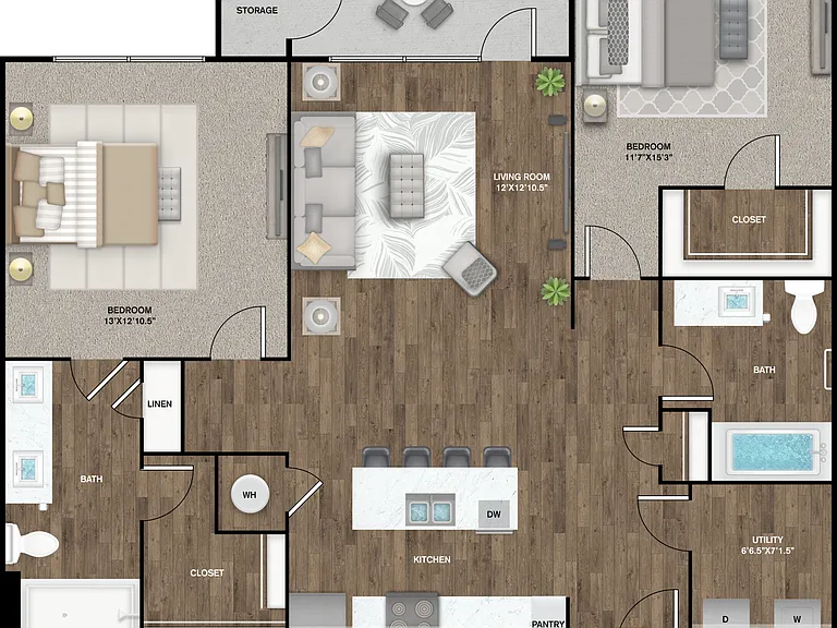 B2 floor plan Tacara Gruene