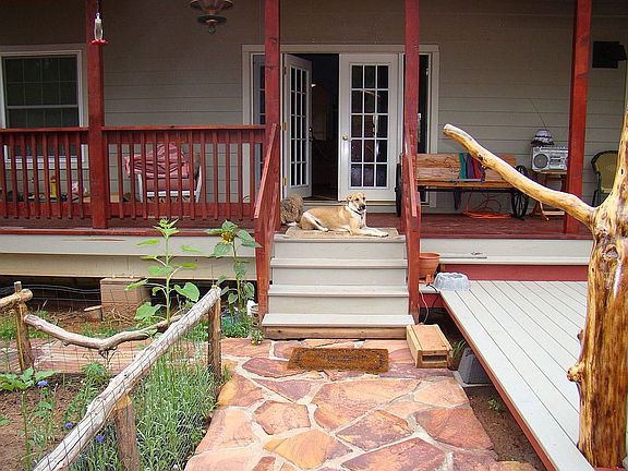 Walkway to back porch