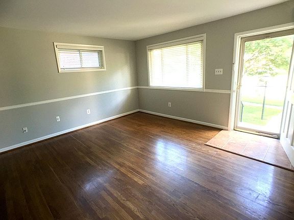 Living room and entry door