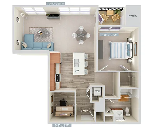 Floor plan A4D-899