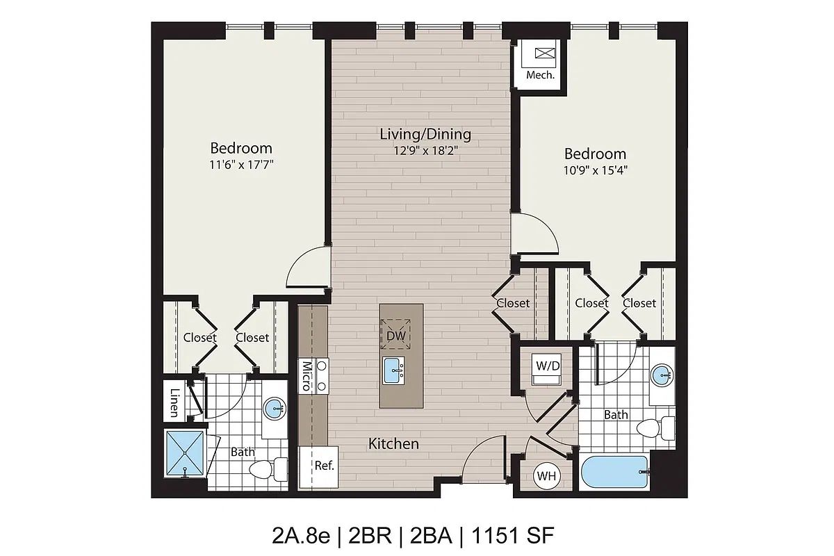 Floor plan 2A.8e