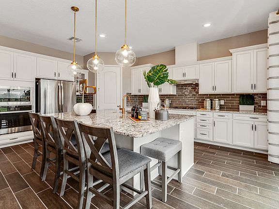 Striking kitchen with large island