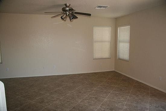 Large open concept main floor with tiles throughout