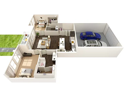 Floor plan B2 - C