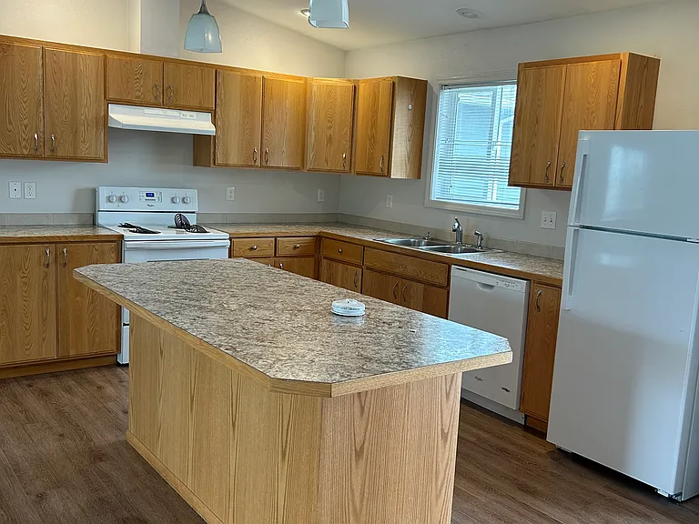 Large kitchen with island