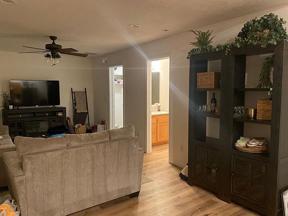 1/2 bath and laundry room off family room