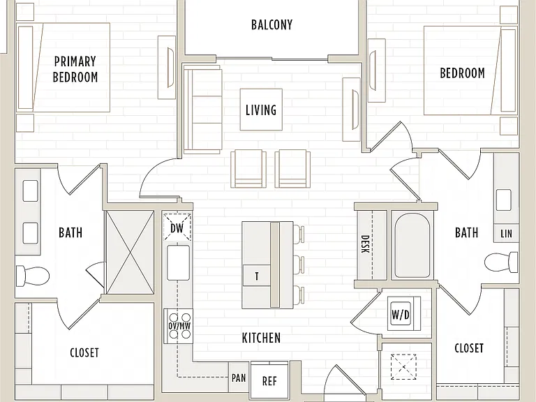 B2.1 | 2 Bed 2 Bath B2.1 | 2 Bed 2 Bath