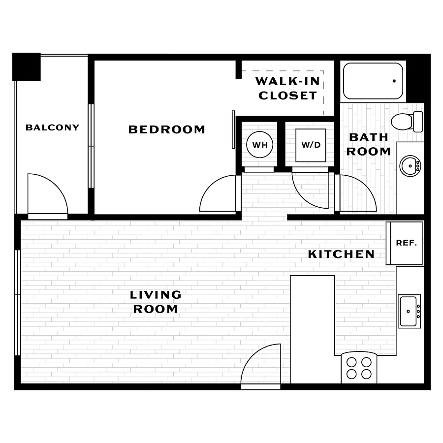 Floor plan 1B