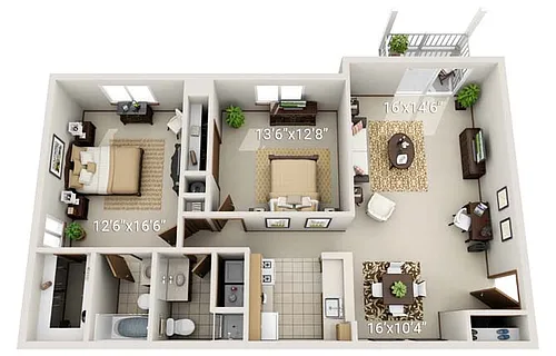 Floor plan B1 Garden