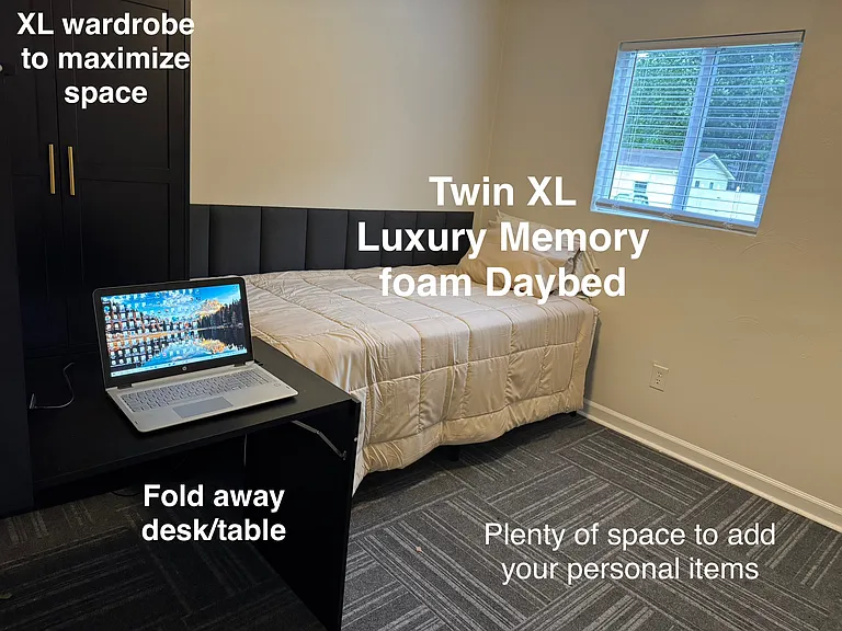 Each room no matter the bed size will come with these items included.
