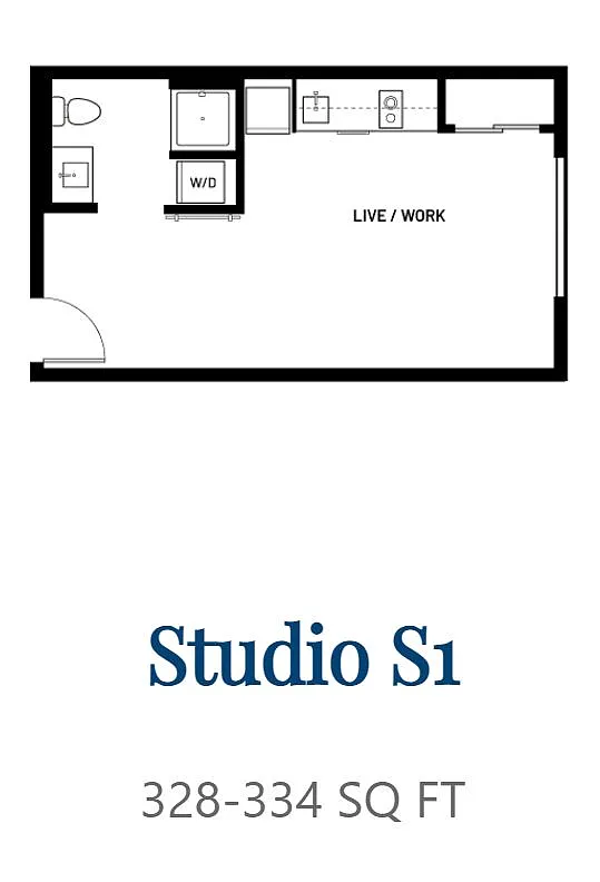 Floor plan Studio S1