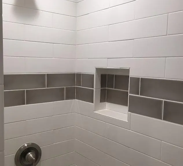 Shower area in on suite bathroom for Bedroom 1.