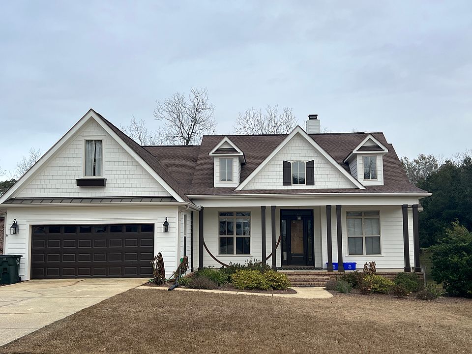 Front of home with two car garage