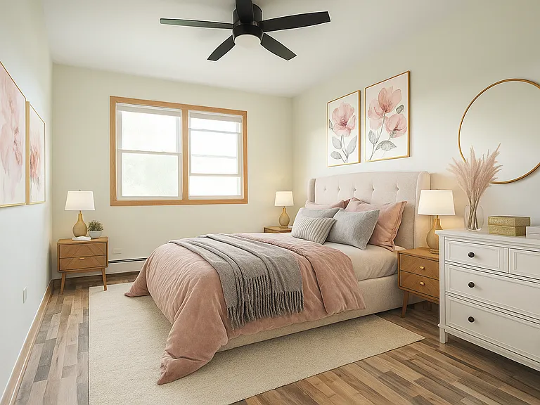 Virtually Staged 3rd Bedroom