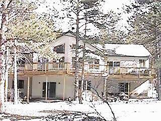 Looking at rear of home
