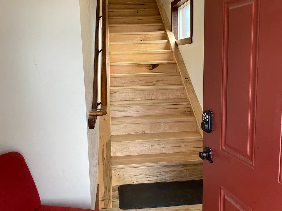 Stairs to the Eagle 2 bedroom apartment home.