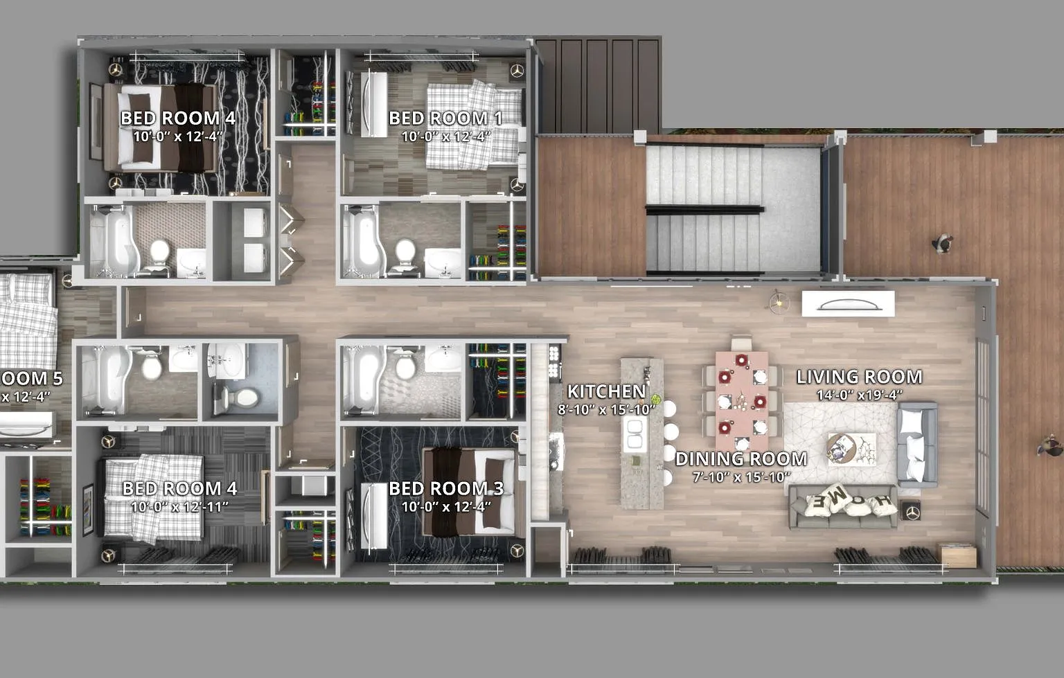 1735 Jackson Bluff - 5 bed 5.5 bath, Walk to the Stadium! New construction! Available August 2026 — Photo 2