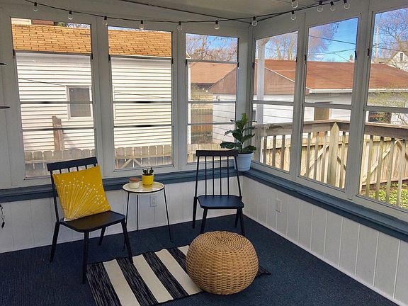 all season enclosed porch leads to outdoor porch which leads to the YARD, which is fully gated!