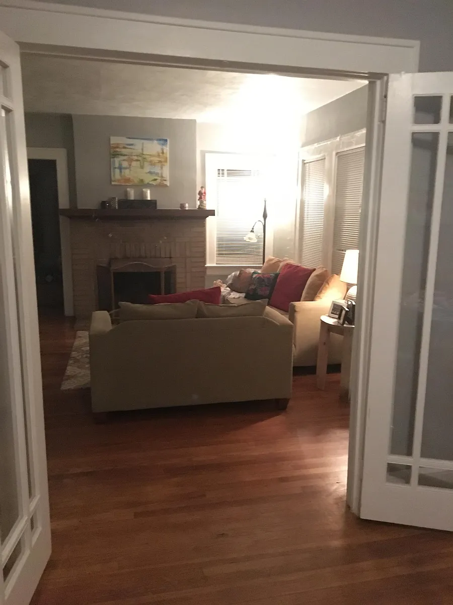 View of living room through french doors - 679 Amsterdam Ave NE