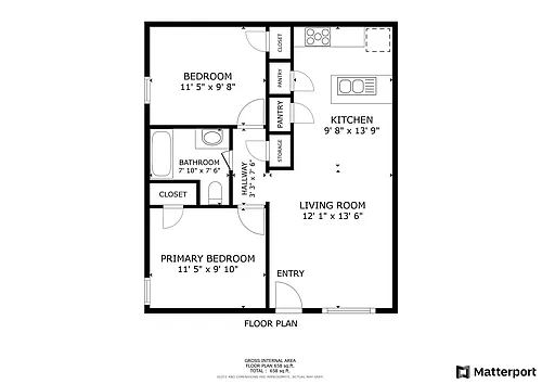 Floor plan Floorplan 2X1