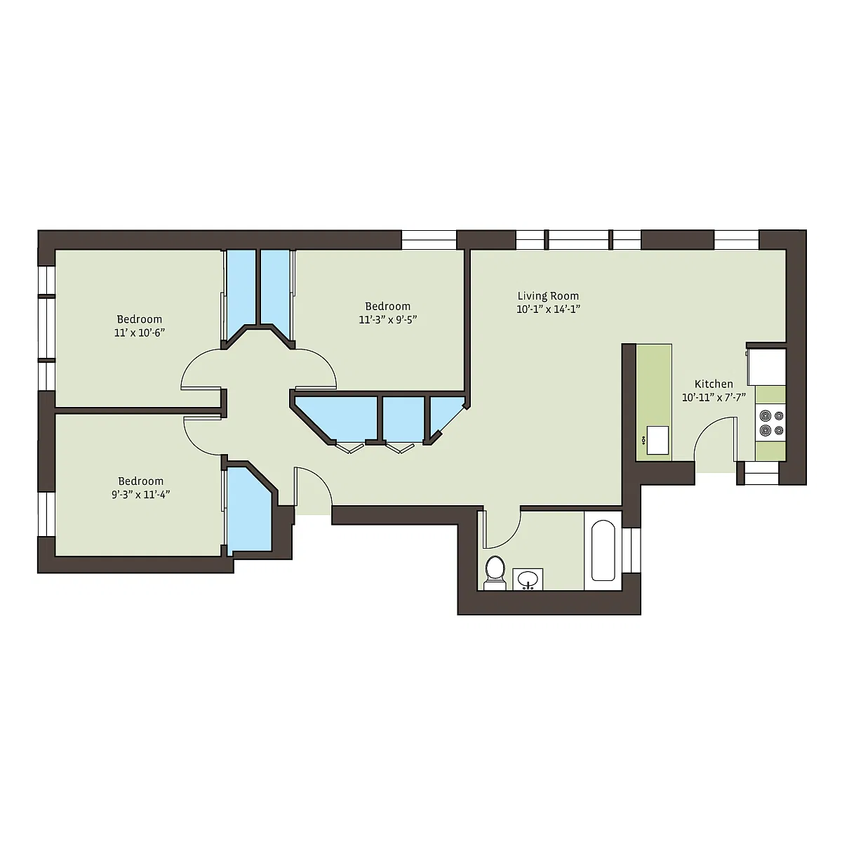 Floor plan 5301-3bd