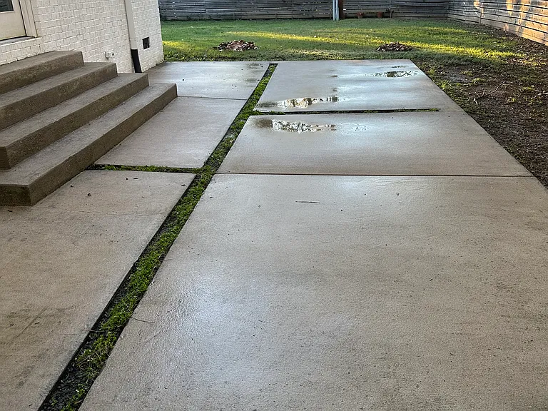 Open patio area.