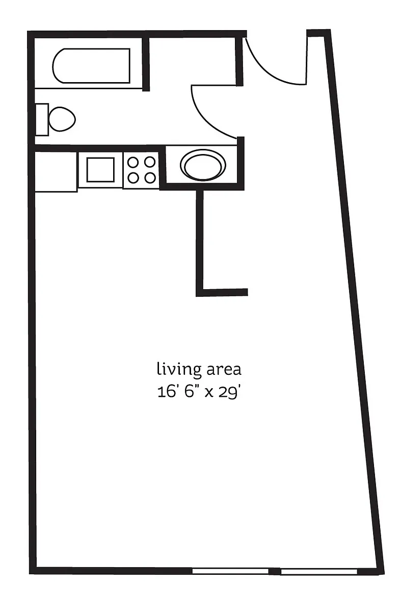Floor plan The Normandale- Renovated