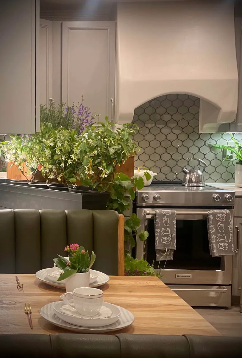 Under cabinet lighting to maintain ambience even when cooking making the experience more joyful and peaceful. - 9843 Mission Greens Ct #1