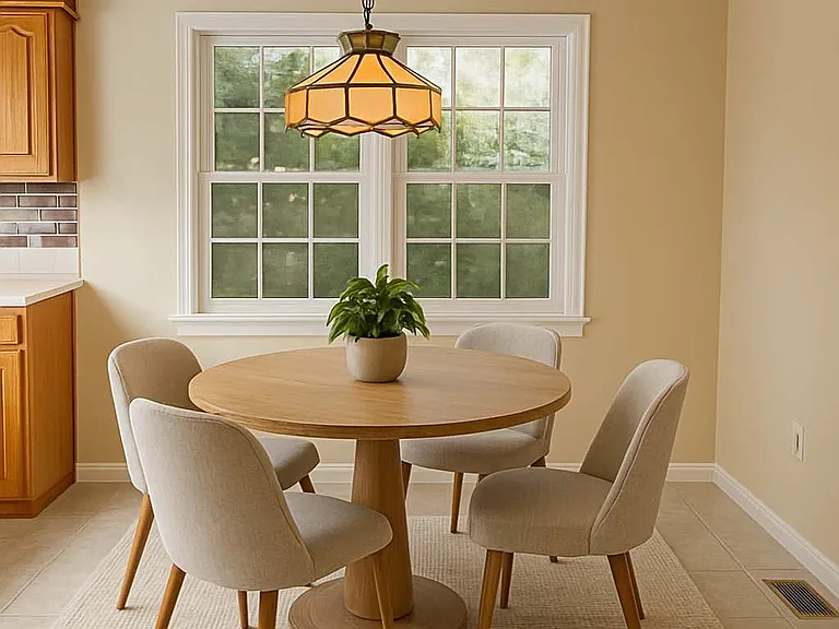 Virtually staged- Kitchen nook
