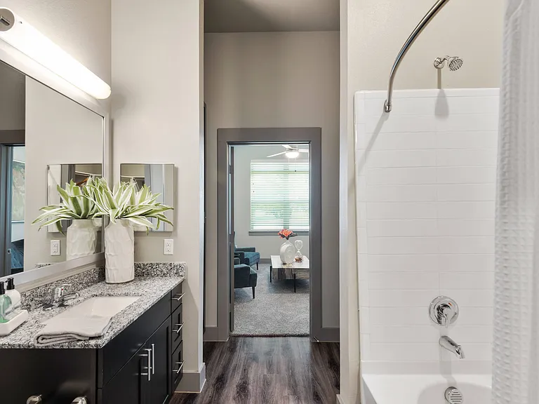 Modern Bathroom in Discovery Park, Denton TX | Sleek & Luxurious