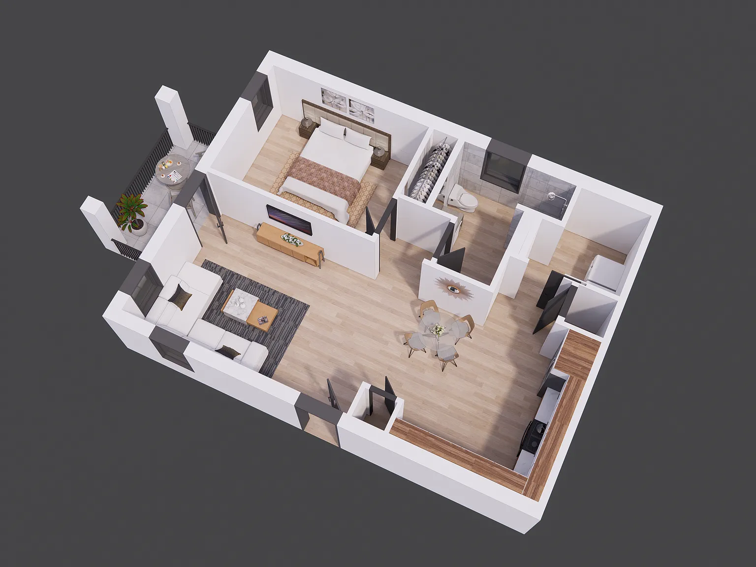 1 bed, 727 sqft, $1,195 — Photo 2