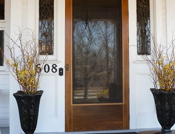Lovely front door just as it would have appeared in 1904!
