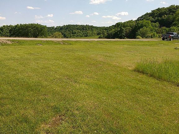 front, looking east to road