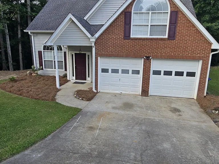 Top of driveway fron of home