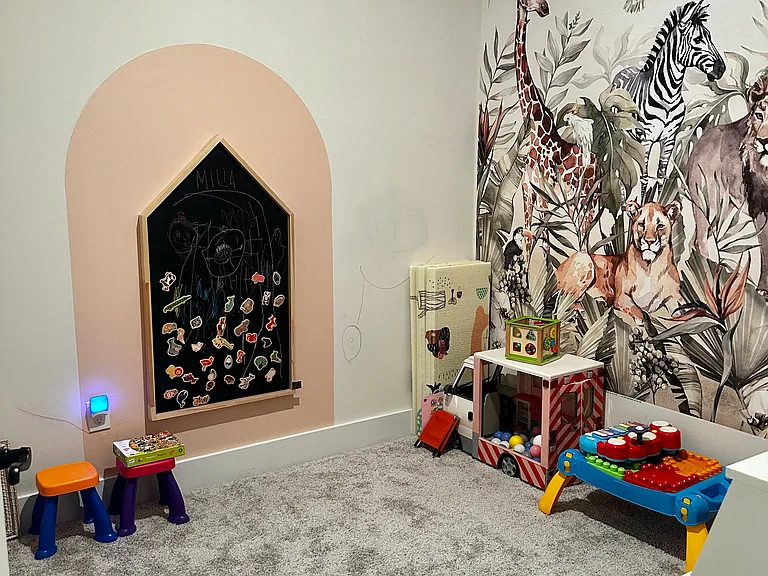 Spare room, storage, play area