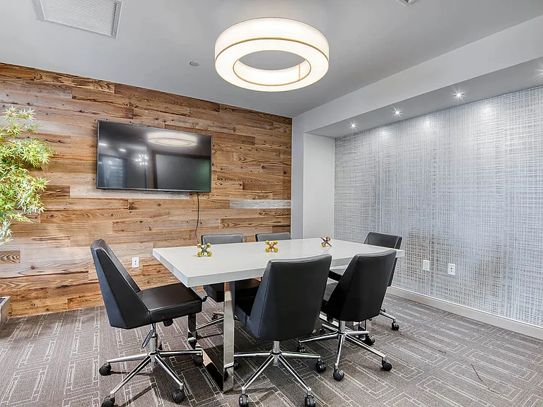 Work from home in the state-of-the-art conference room