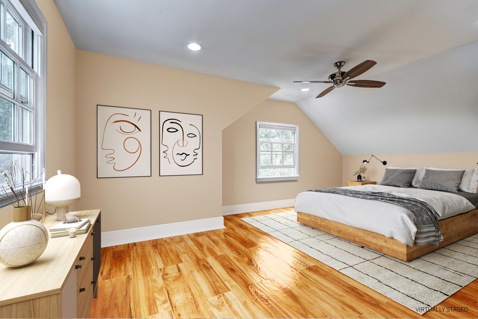  Master with Walk In Closet - Virtually Staged