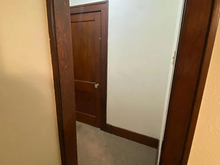 Hallway to bathroom