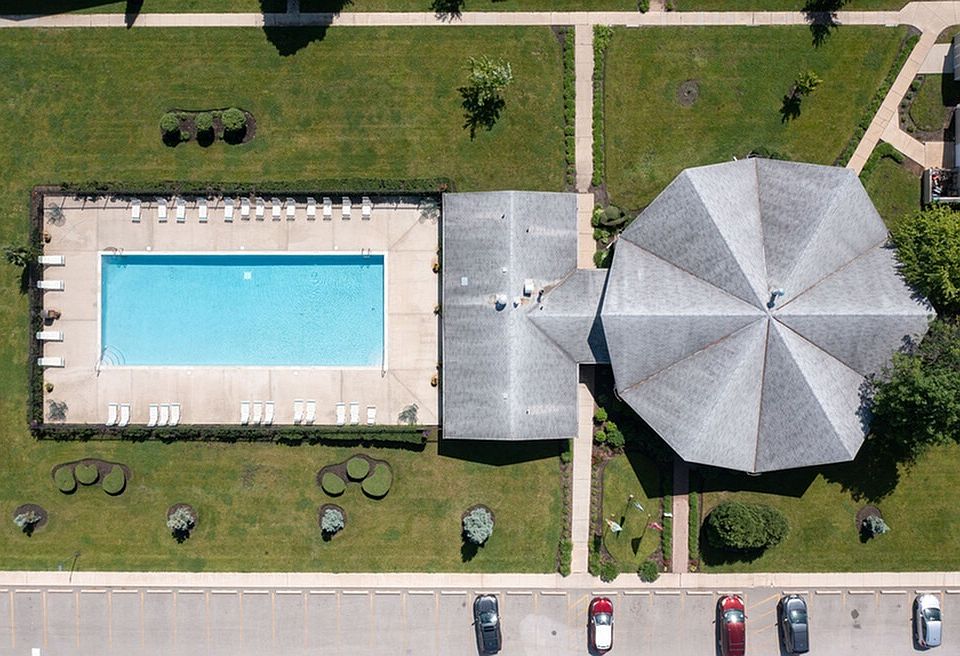 Pool With Sundeck Aerial