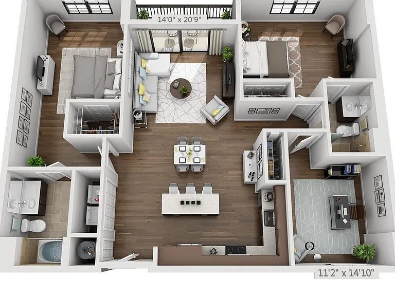 C2 floor plan Worthing Place