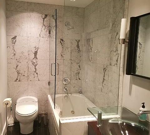 master suite bath - jacuzzi and all marble, top quality