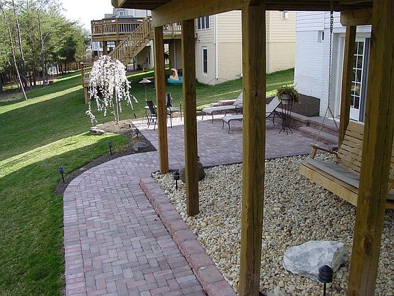 Rear brick Deck