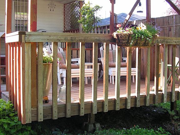 Multi-level covered deck
